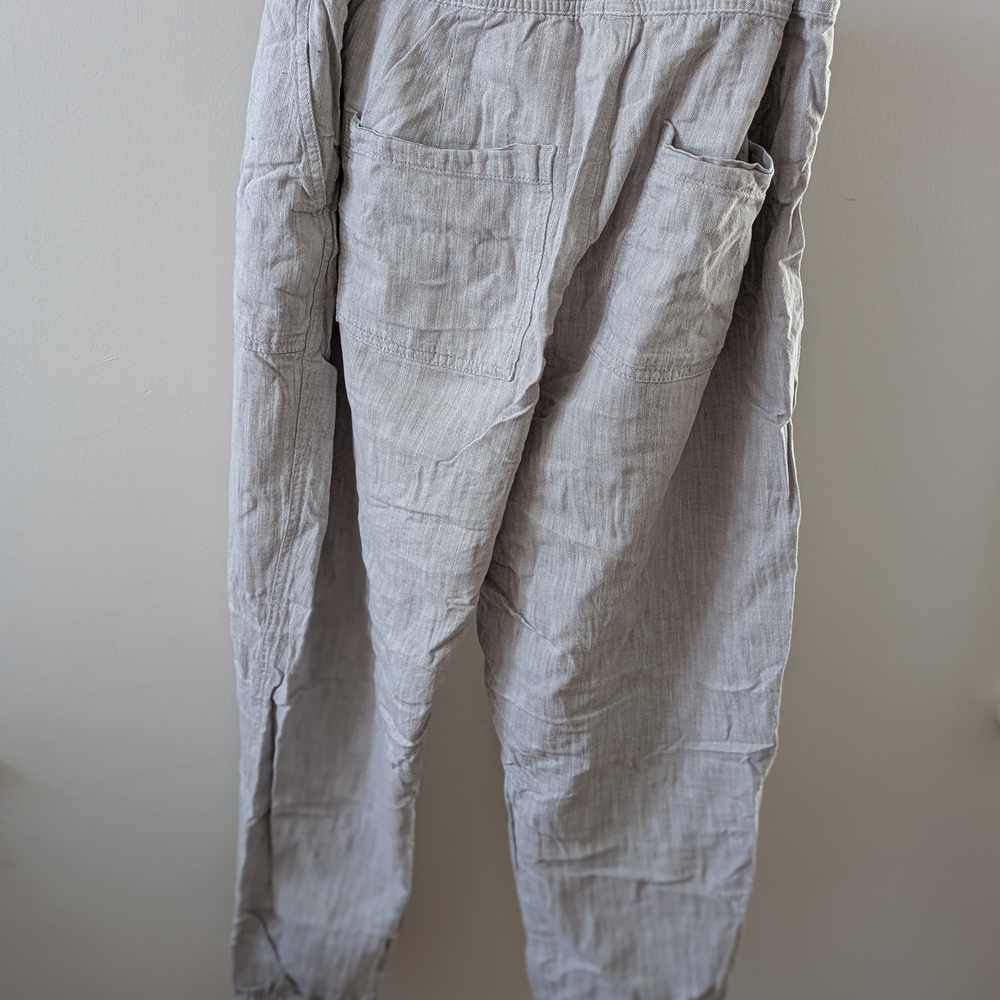 Gap Light Gray Herringbone Pants - image 3